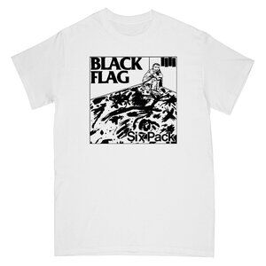 Black Flag Six Pack Punk Band Graphic T-Shirt Music Fan Collector Retro Shirt 05